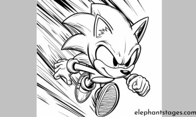 sonic coloring pages